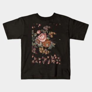 The flowers brown Kids T-Shirt
